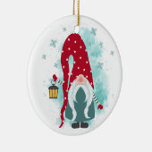 kerstgnoom keramisch ornament (Rechts)
