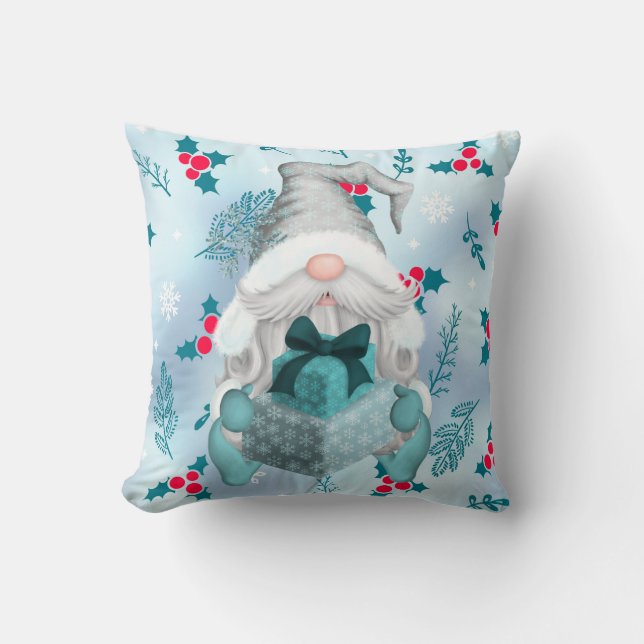 kerstgnoom kussen (Voorkant)