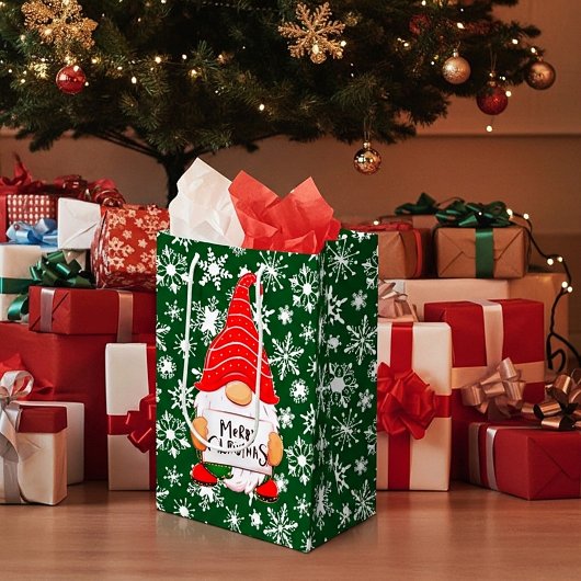 kerstgnoom medium cadeauzakje