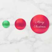 Kerstgnoom met Hart & Groen Rood Goud Confetti (Voorkanten)