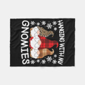 Kerstgnoom met mijn gnomen. fleece deken (Voorkant (Horizontaal))