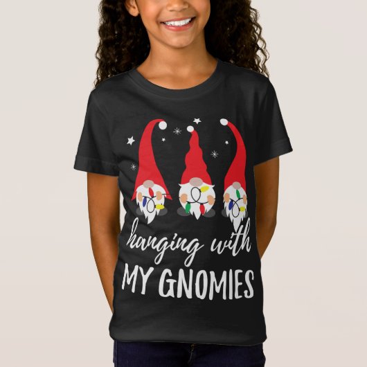 Kerstgnoom met mijn gnomen. t-shirt (Voorkant)