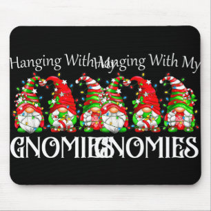 Kerstgnoom met mijn Gnomies familie pyjama's Muismat