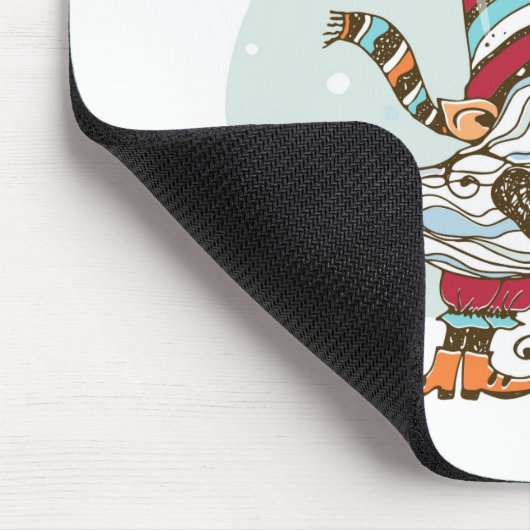 kerstgnoom muismat (Hoek)