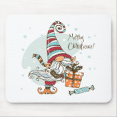 kerstgnoom muismat (Voorkant)