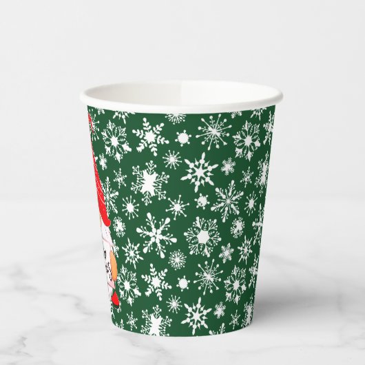 kerstgnoom papieren bekers (Links)