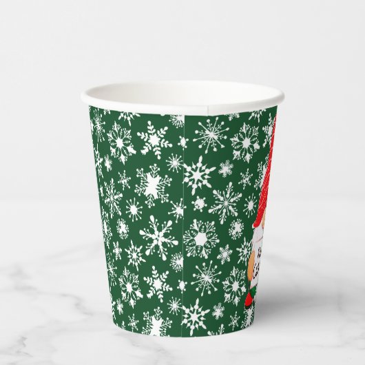 kerstgnoom papieren bekers (Rechts)