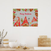 kerstgnoom poster (Keuken)
