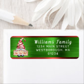 Kerstgnoom Red Green Metallic Return Etiket (Insitu)