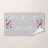 Kerstgnoom Scandinavische liefde Joy Peace Grey Bad Handdoek (Handdoek)