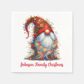 kerstgnoom servet (Voorkant)