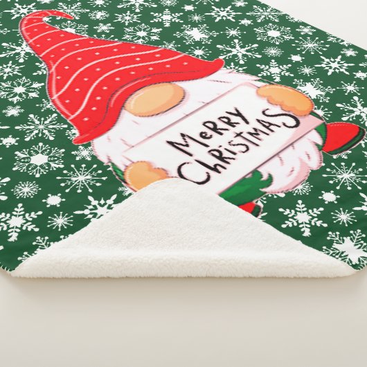 kerstgnoom sherpa deken (3/4)