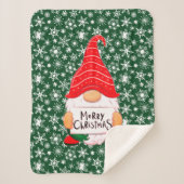 kerstgnoom sherpa deken (Voorkant)
