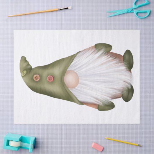 kerstgnoom tissuepapier (Craft)