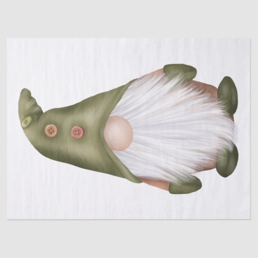 kerstgnoom tissuepapier (Voorkant)