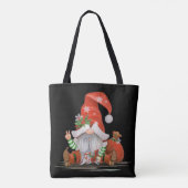 kerstgnoom tote bag (Achterkant)