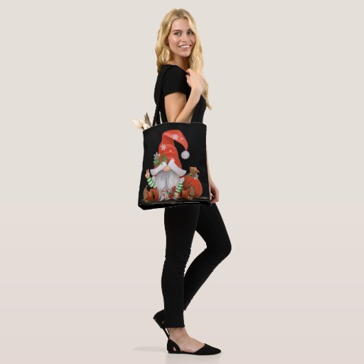 kerstgnoom tote bag (Op model)