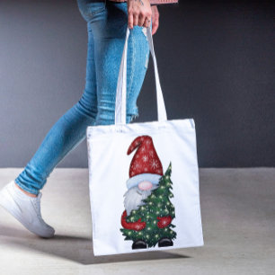 kerstgnoom tote bag