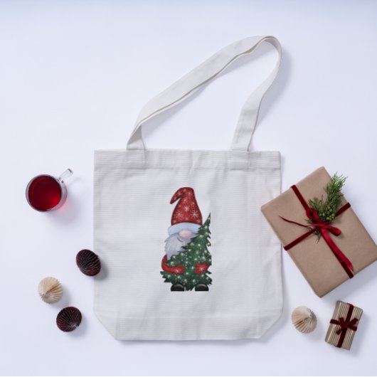 kerstgnoom tote bag