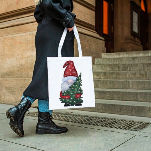 kerstgnoom tote bag