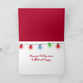 Kerstgnoom voor kleindochter feestdagen kaart (Binnen)