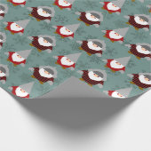 Kerstgnoompatroon Cadeaupapier (Hoek)