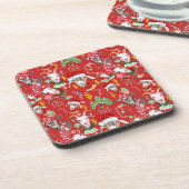 kerstGOATS-Snoep en Jingle Bells GetYerGoat™ Bier Onderzetter (Linkerzijde)