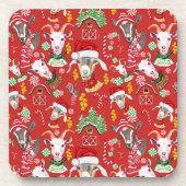 kerstGOATS-Snoep en Jingle Bells GetYerGoat™ Bier Onderzetter (Voorkant)