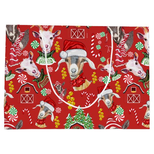 kerstGOATS-Snoep en Jingle Bells GetYerGoat™ Groot Cadeauzakje (Achterkant)