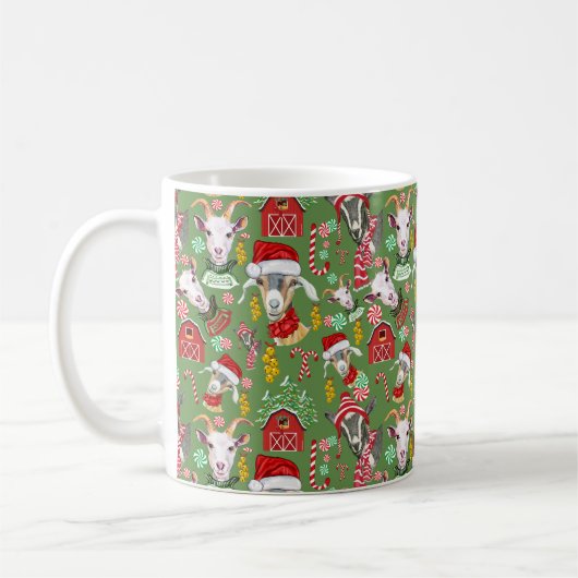 kerstGOATS-Snoep en Jingle Bells GetYerGoat™ Koffiemok (Links)