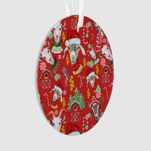 kerstGOATS-Snoep en Jingle Bells GetYerGoat™ Ornament