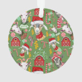 kerstGOATS-Snoep en Jingle Bells GetYerGoat™ Ornament (achterkant)