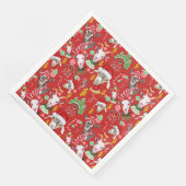 kerstGOATS-Snoep en Jingle Bells GetYerGoat™ Servetten (Hoek)