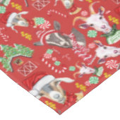 kerstGOATS-Snoep en Jingle Bells GetYerGoat™ Tafelkleed (Gekanteld)