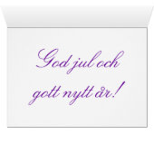 KerstGod jul God jul och Gott nytt år (Binenzijde Horizontaal (Onderkant))