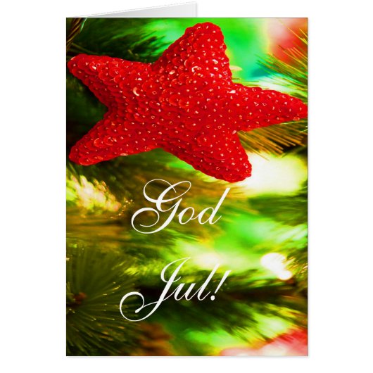 KerstGod Jul Red Star III (Voorkant)