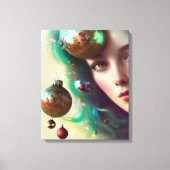 Kerstgodin Canvas Afdruk (Voorkant)