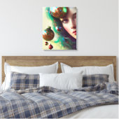 Kerstgodin Canvas Afdruk (Insitu (Slaapkamer))