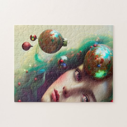 Kerstgodin Legpuzzel (Horizontaal)