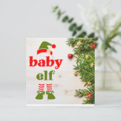 Kerstgodmoeder Voorstel Little Elf Kaart (Staand voorkant)