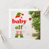 Kerstgodmoeder Voorstel Little Elf Kaart (Voorkant / Achterkant in situ)