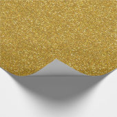 KerstGold Glitter-achtergrond Cadeaupapier (Hoek)