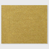 KerstGold Glitter-achtergrond Cadeaupapier (Vlak)