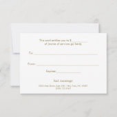 KerstGold Red Cadeaubon (Achterkant)