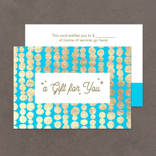 kerstGold Turquoise - cadeaubon