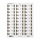 KerstGolf Ball en Club Etiket (Full Sheet)