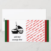 KerstGolf Ball en Club Feestdagenkaart (Voorkant / Achterkant)