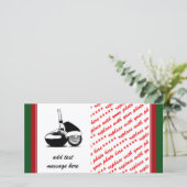 KerstGolf Ball en Club Feestdagenkaart (Staand voorkant)