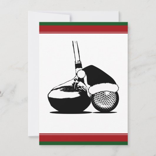 KerstGolf Ball en Club Kaart (Voorkant)