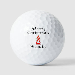 KerstGolf Balls #Brenda door dalDesignNZ Golfballen